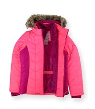 Free Country Little Girls' Puffer Coat with Vestee