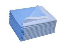 Avalon Papers 369 Stretcher Sheet, Tissue/Poly, 40'' x 90'', Blue (Pack of 50)