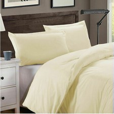 SHEET/DUVET/FITTED/FLAT Ivory Solid USA 1000 TC Egyptian Cotton Size-KING,TWIN