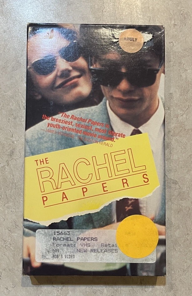 The Rachel Papers VHS 1989 CBS Fox Video Drama Dexter Fletcher Lone Skye Rare - Image 2 of 4
