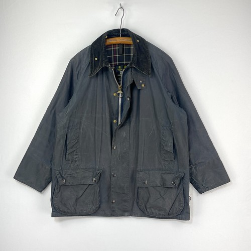 Barbour Beaufort Wax Jacket Mens C42 Blue Waxed Country Vintage Classic Coat - 第 1/21 張圖片