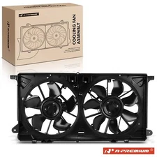 Radiator Cooling Fan Assembly with Brushless Motor Dual Fan for Ford F-150 21-23