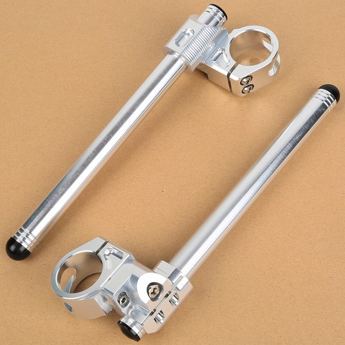 38mm HandleBars Clip On Fit For KAWASAKI ZX750 Ninja ZX-7 1989-1992 91 Aluminum - Picture 3 of 5