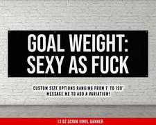 Motivational Home Gym Banner - Inspirational Weightlifting Wall Art