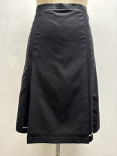 DESIGNER PRADA GENUINE WOOL POLY WOVEN/ KNIT SKIRT, 42