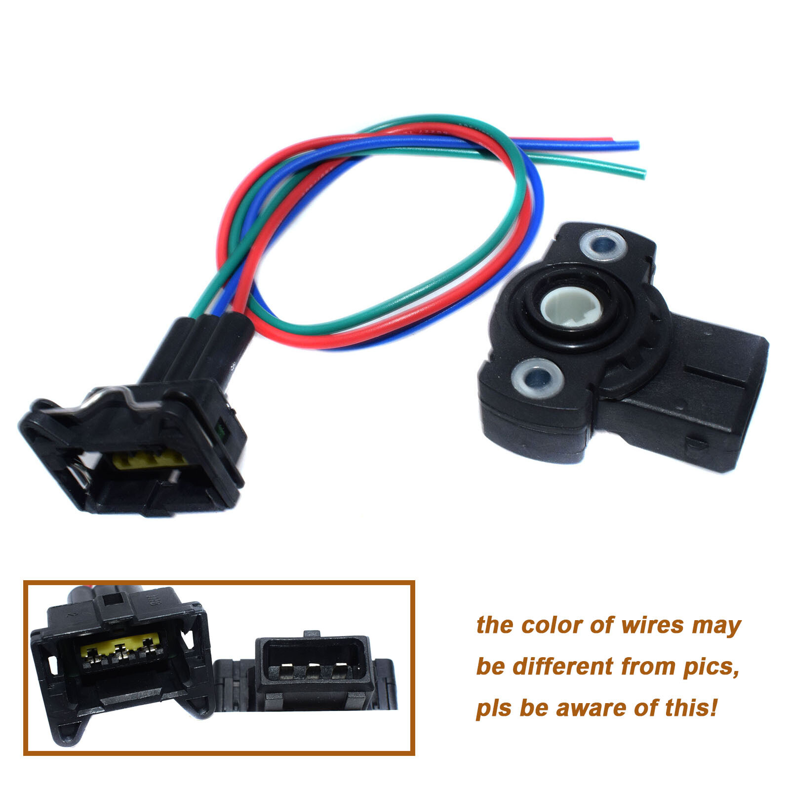 For BMW Throttle Position Switch Fuel Injection Sensor w/ Pigtail 