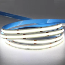16FT 12V Flexible 1600LEDs COB LED Strip High Density Tape Lights  Cabinet Lamp