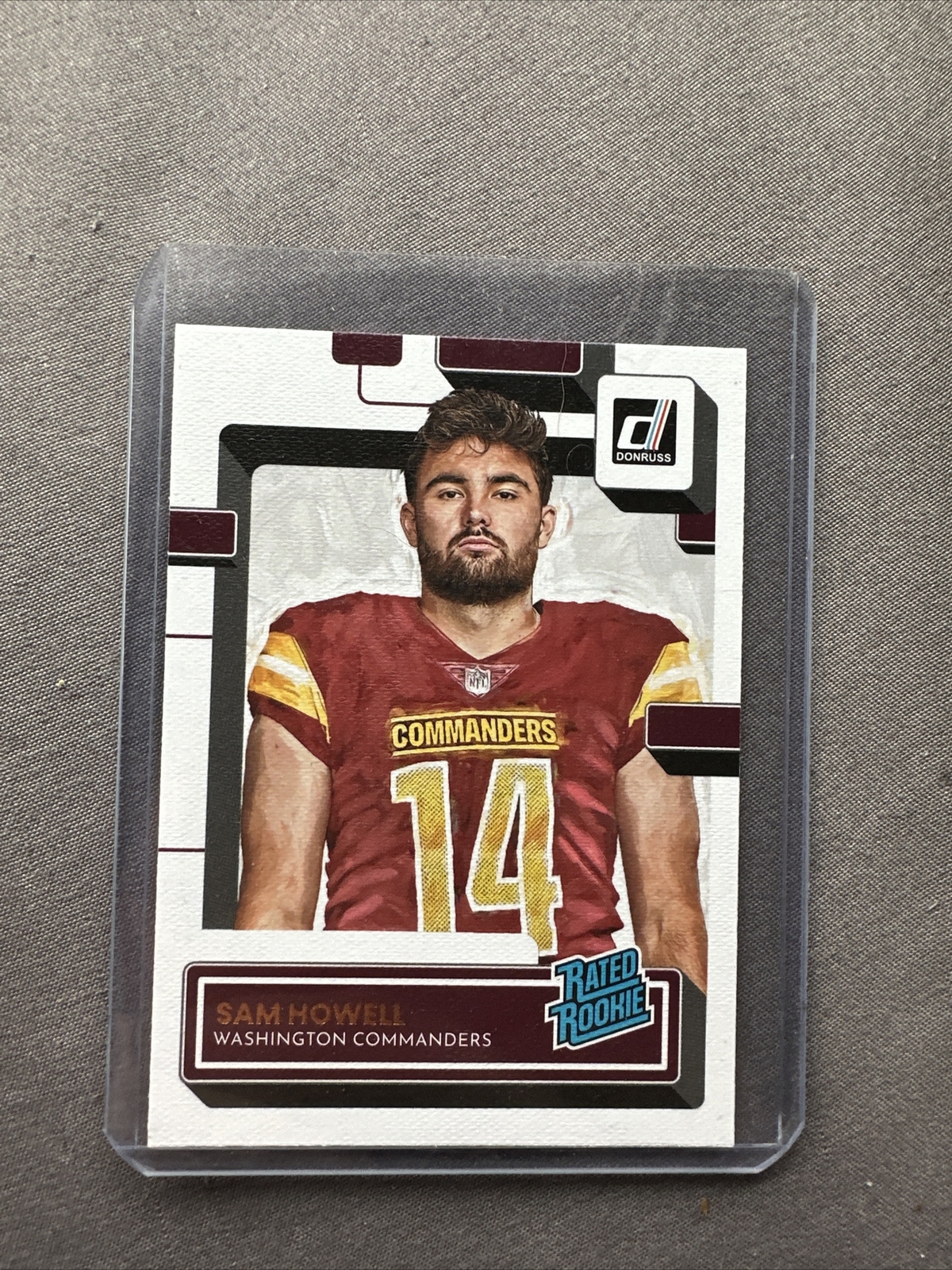 2022 Sam Howell Rc Rated Rookie Portrait Card