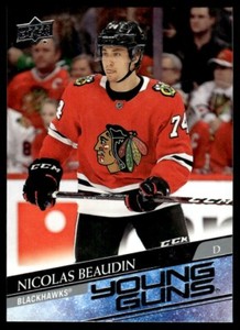 2020-21 Upper Deck Young Guns Nicolas Beaudin Rookie Chicago Blackhawks #226