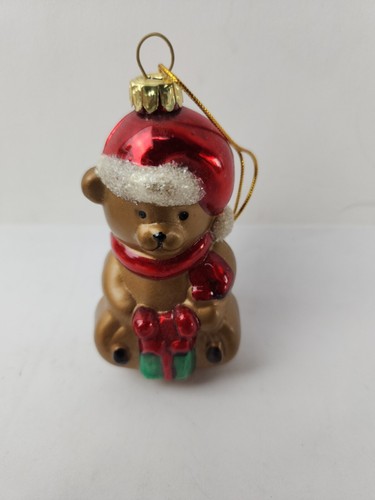 New Avon 2001 Traditional Glass 3 Mini Christmas Ornaments Soldier Snowman Bear- - Picture 7 of 13
