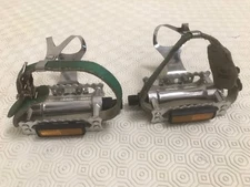 VP Components VP-365 Pedals with Christophe Toe Clips And Errebi Toe Straps