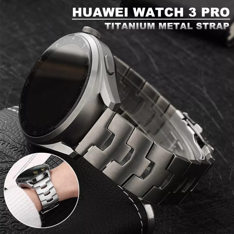 New Titanium Metal Strap For Huawei GT3 Pro GT2 Universal 22mm Luxury Watch Band New Titanium Metal Strap For Huawei GT3 Pro GT2 Universal 22mm Luxury Watch Band