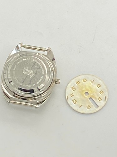 NOS STAINLESS STEEL case for ETA 2688 or 2671 with dial old stock not used - Picture 2 of 5