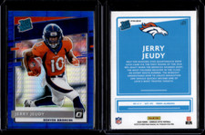 2020 Donruss Optic JERRY JEUDY Rated Rookie Blue Hyper Prizm #157 RC Broncos