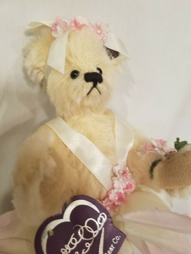 Rosey Petals Annette Funicello Sweet Jointed Flower Petals 9" Bear - Picture 4 of 12