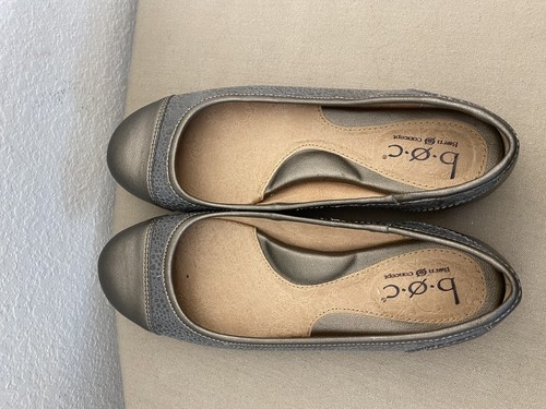DAMEN-BALLERINAS B O C GRÖSSE 6,5 BRONZEFARBEN METALLIC KAPPE ZEHENPARTIE - Bild 3 von 7