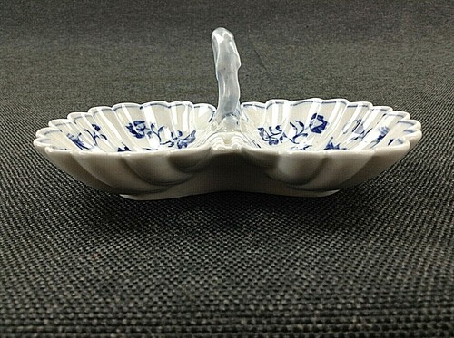 Teichert Stadt Meissen Zwiebelmuster Henkel Schale Muschel Saliere Kaviarschale - Bild 5 von 11