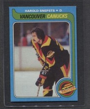 1979 (1979/80) Topps #186 Harold Snepsts (Canucks)  Nm/Mt  (Flat Rate Ship)