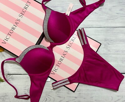 Victoria's Secret Shine Trim Swim Very Sexy Push-Up Double