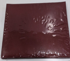 12 X 12 RED post bound scrapbook album with white pages