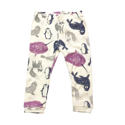 Carter's Just One You Baby Size 9M Pajama Pants Animals Off-White NWOT