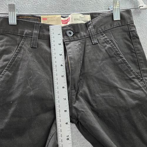 Levi's 510 Boys Jeans 12 Black Super Skinny Fit Graphite Mid Rise Pockets NWT - Picture 4 of 14