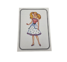 VINTAGE 1983 MATTEL FIGURINE PANINI BARBIE ALBUM STICKER NOS NEW OLD STOCK  51