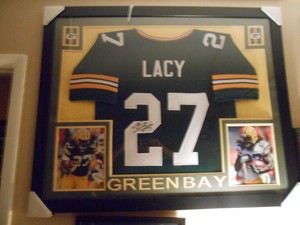 framed packers jersey