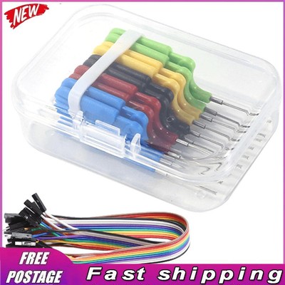 10pcs/set SDK08 Test Clips with Jumper Wires SMD Gripper 40V Test Clamp Useful