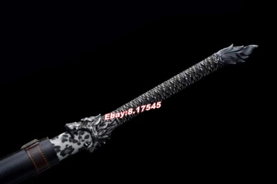 Wolf Head Broadsword Dao Sword Katana Sharp Manganese Steel KungFu