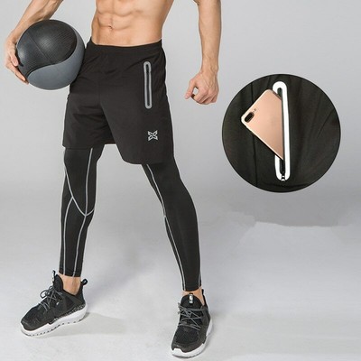 compression leggings under shorts