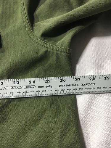 Camisa Polo Ralph Lauren Botón Ejército Militar OG 107 Hombres XL Espiga. - Imagen 6 de 10
