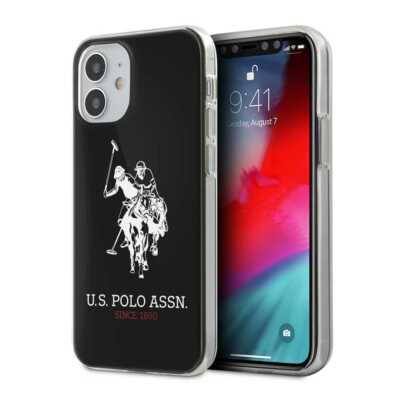 Genuine US Polo Big Horse Cover for Apple iPhone 12 Mini Black