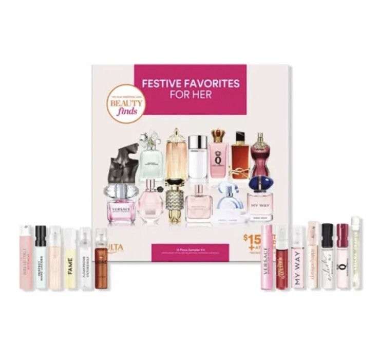 Ulta Beauty 2023 Fragrance Festive Favorites For Her. 13 Pieces Sampler