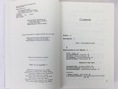 Philosophical Issues In Art Hardcover Essays by Artists and Scholars - Picture 6 of 11