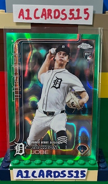 Jackson Jobe - 2025 Topps Chrome Update Rookie #USC48 Green Lava Refractor 97/99