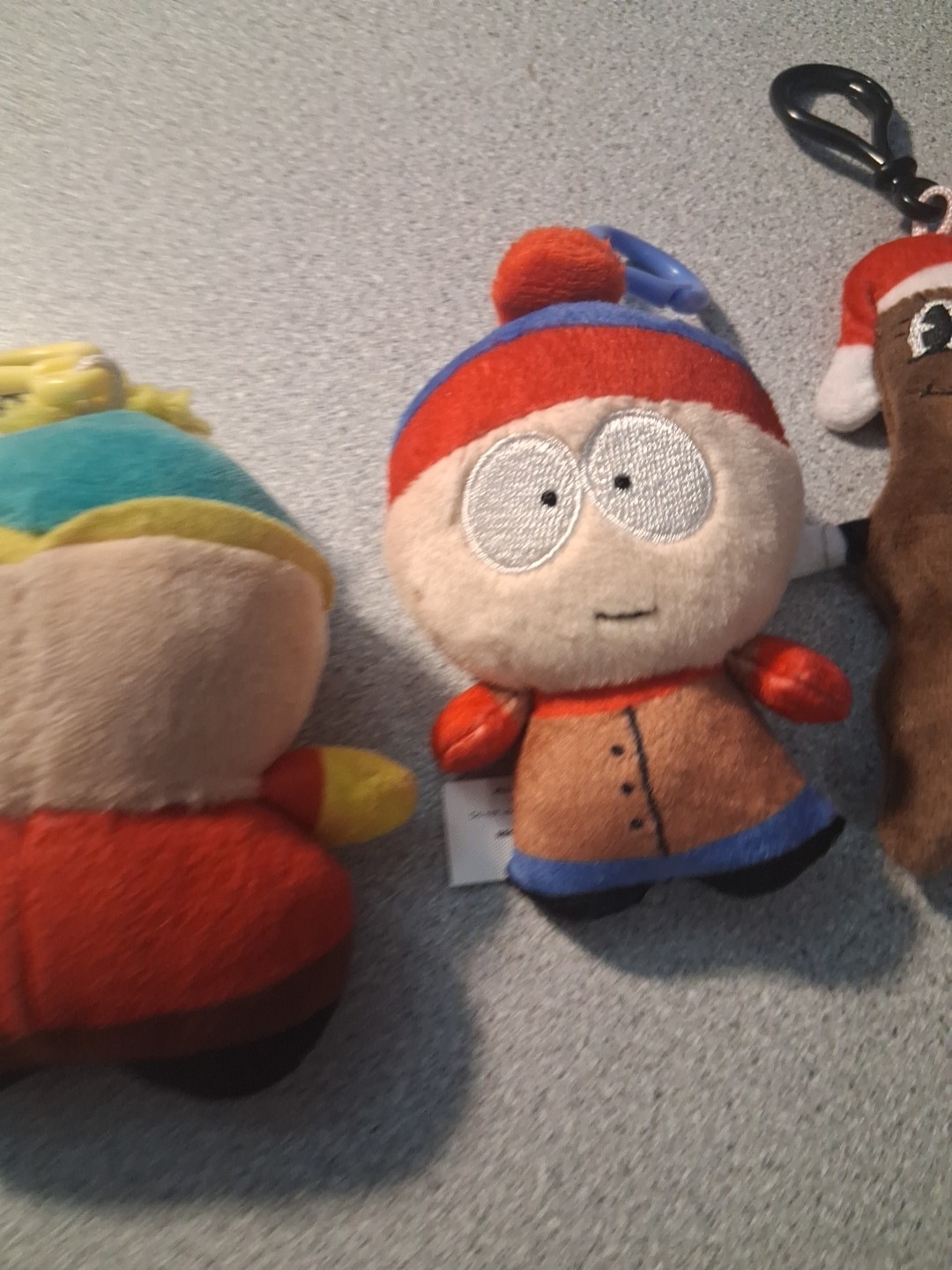 South Park Bullsitoy Plush Danglers Cartman Mr. Hanky And Stan Lot Of 3