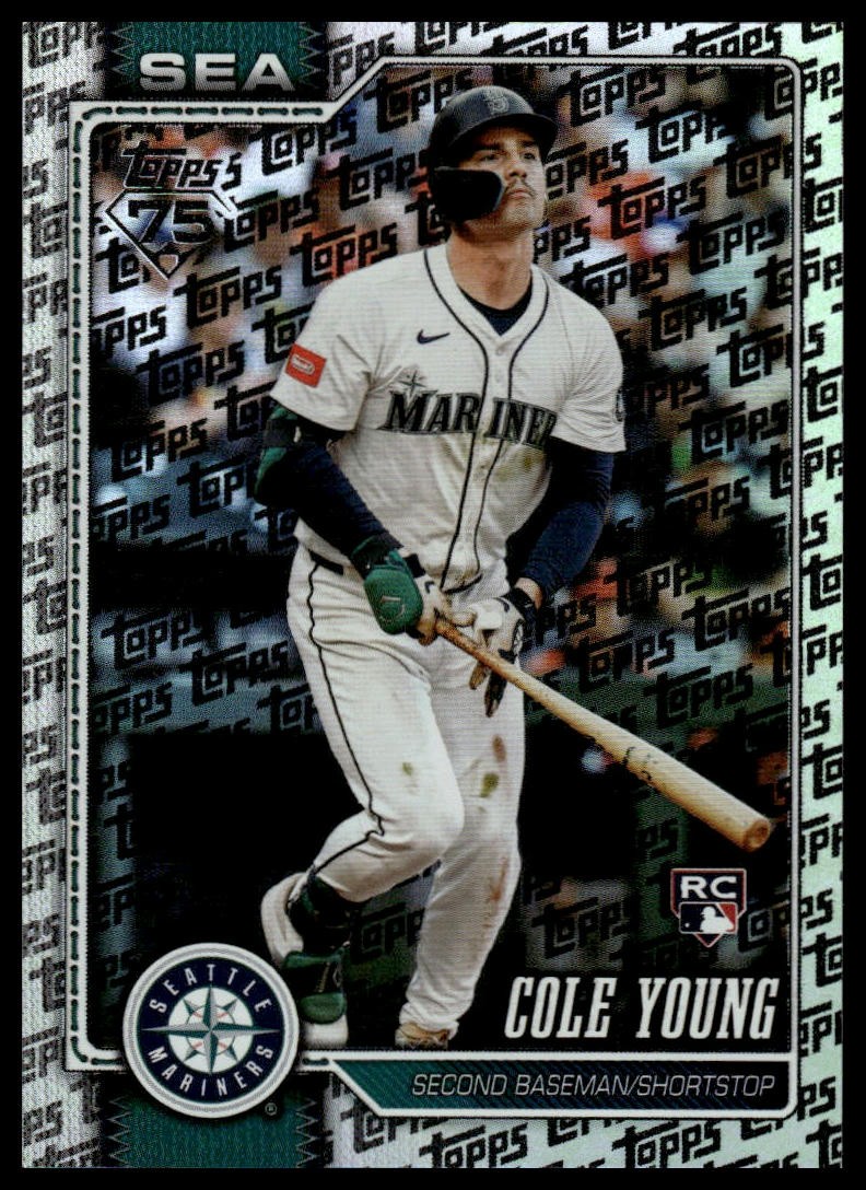 Cole Young 2026 Topps #129 Topps Foil Pattern Seattle Mariners