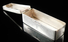 Sterling Silver Tooth Powder Box, Hallmarked London 1842