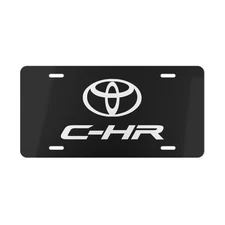 Toyota C-HR CHR Car Front License Plate Tag Vanity Style - NEW 
