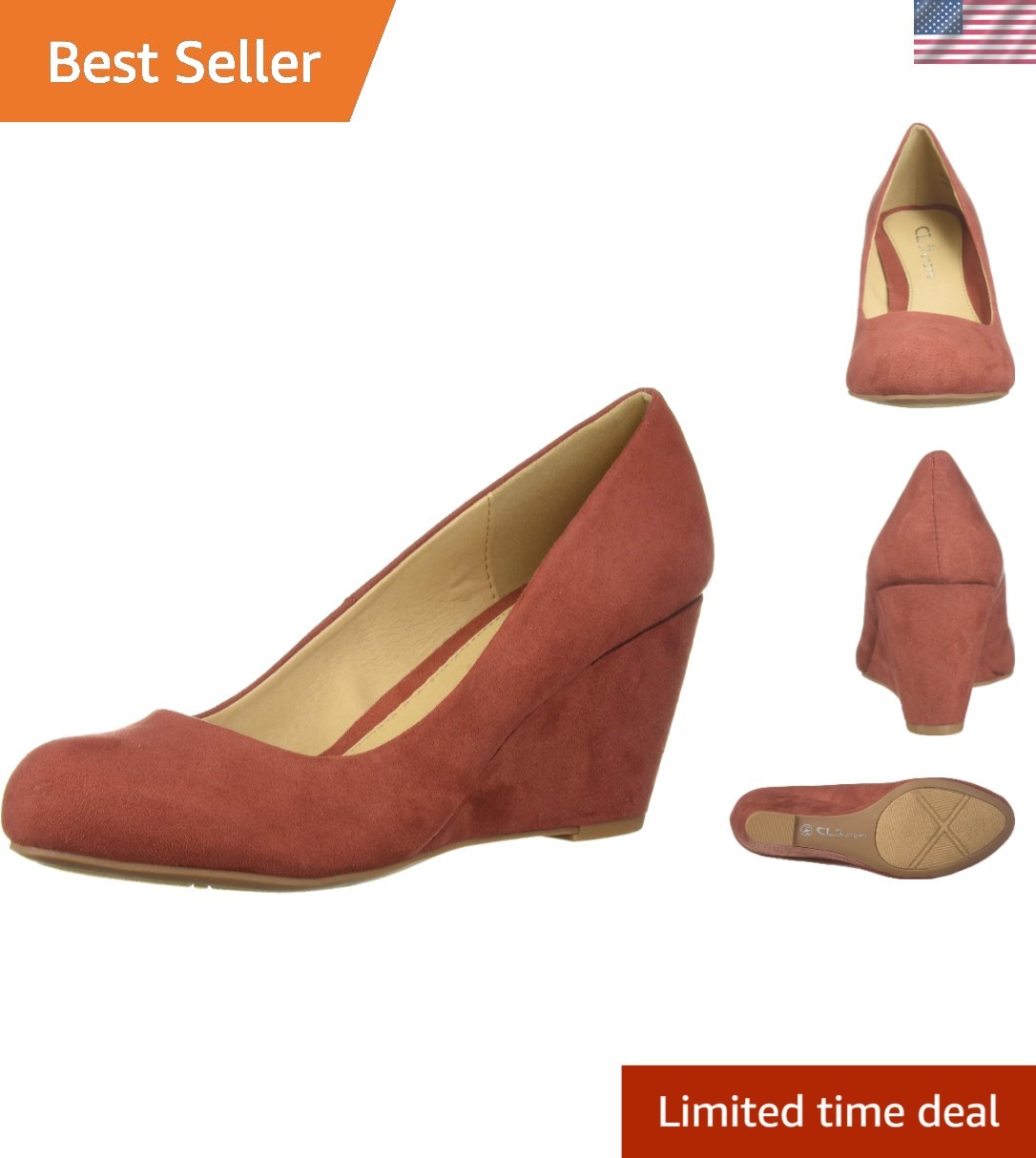 CL Women's Nima Wedge Pump – Lightweight Stylish Comfortable Sophisticated