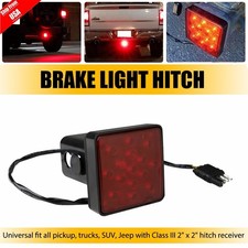 15 Led Brake Light Trailer Hitch Cover Towing Hauling For 2 Receiver Red Lens