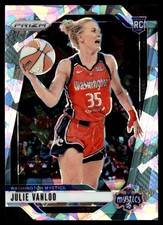 JULIE VANLOO 2024-25 PANINI PRIZM WNBA ICE PRIZM RC WASHINGTON MYSTICS #42