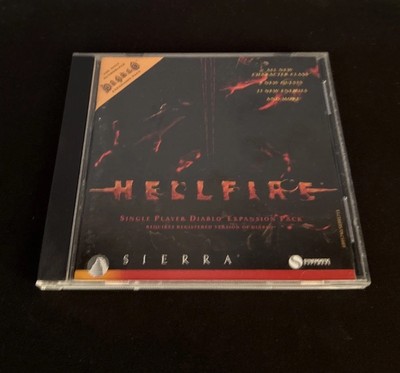 Diablo: Hellfire Single Player Expansion Pack (PC CD-ROM, 1997) Sierra