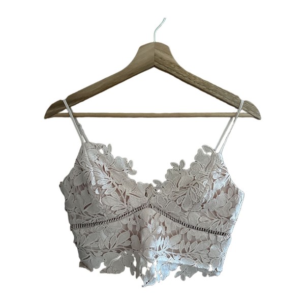 Bardot Lace Crop Top Size 10 Good Condition #48540