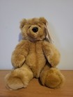 Vintage The Woodland Bear Co. Teddy Bear 24cm – Original Ear Tag – Brown Plush –