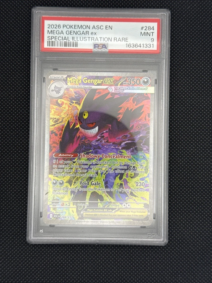 Gengar Pokémon TCG Professional Sports Authenticator (PSA) Grade 9