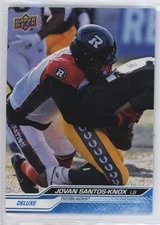 2024 Upper Deck CFL Deluxe 34 Jovan Santos-Knox /250 Ottawa Redblacks
