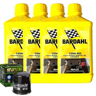 Bardahl XT4S 10W60 Ölwechselkit Für Yamaha XV1700 PCM Road Star 2005-2009