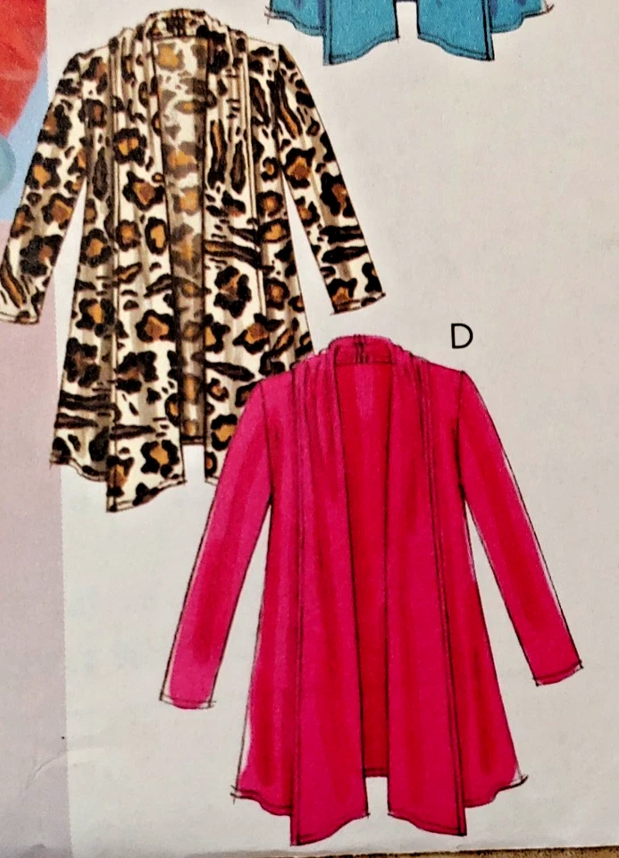 McCall's Pattern M6084 Misses 1-Hour Cardigans Size Xsm-Sml-Med 3 Sleeve Styles. - Image 4 of 4